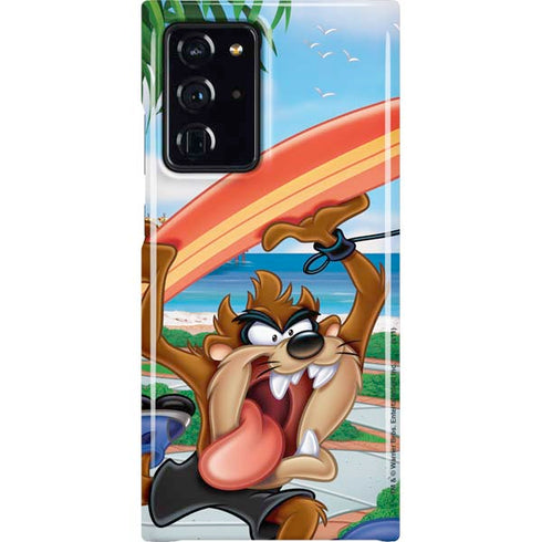Looney Tunes Tasmanian Devil Surfboard Galaxy Cases